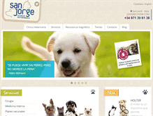 Tablet Screenshot of clinicaveterinariasanjorge.com